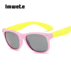 Imwete детские очки поляризованные солнцезащитные очки детские милые мальчики девочки ультра-мягкие силиконовые очки 2018 для безопасности