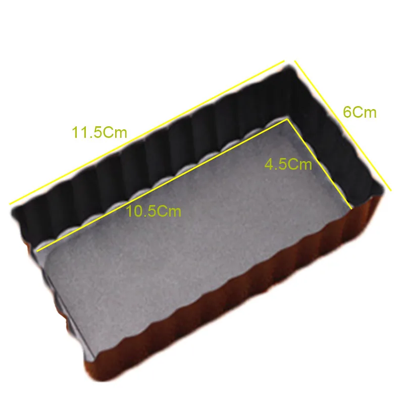 4inch retangle pie pan