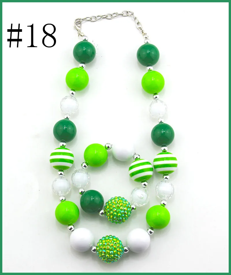 

free shipping 30set Baby Necklace Baby Girl Bead bracelet Children Necklace Girl Chunky Necklace Girl Jewelry Little girl