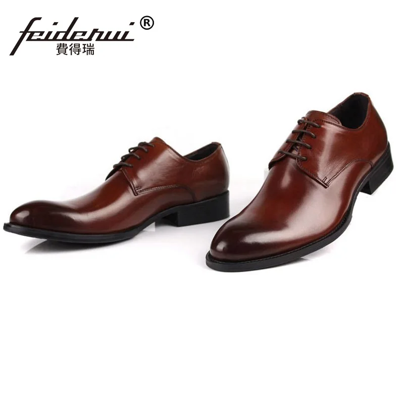 Vestido Lujo De Marca Boda Nupcial Calzado Eh44 Zapatos Cuero chocolate Para Hombres Hombre Oxfords Elegante Formal marrón Negro Partido Diseñador Del Auténtico Pvq7Iq4