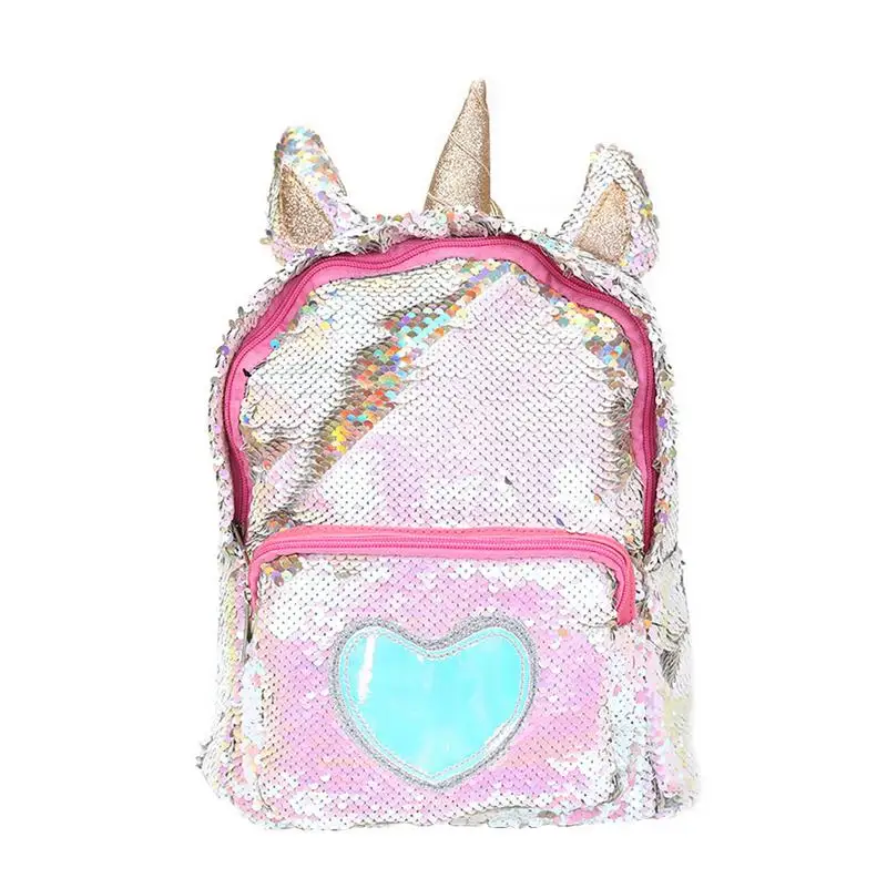 

Women Girls Fashion 2 Way Sequins Glitter Backpack Sequins Backpack Cartoon Cute Bag Travel Backpack