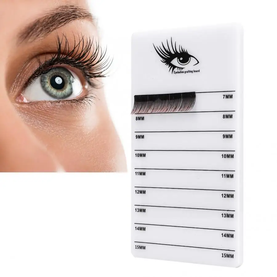 

False Eyelashes Natural 7-15mm Eyelash Tray Stand Lashes Extension Grafting Planting Acrylic Board Makeup Tool Natural False