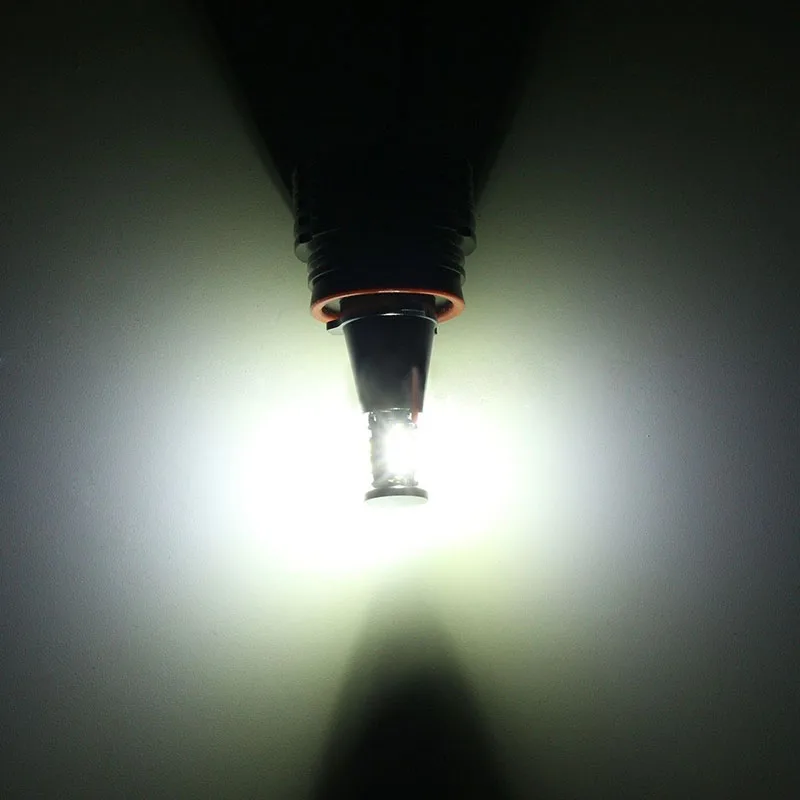 2pcs 80W   H8 Canbus LED Angel Eyes Halo Light Bulb For  E90 E92 E82 E60 E70 X5 X6