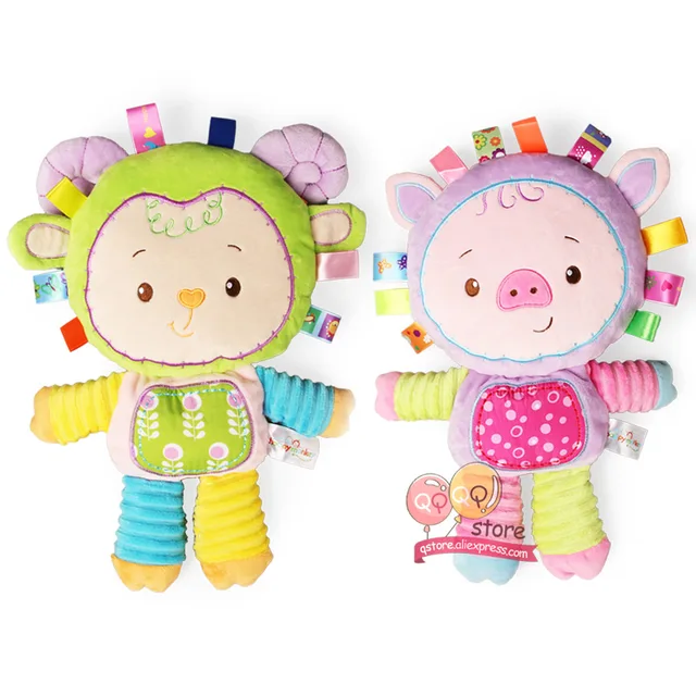 Sonajeros de peluche para Bebé y Niño, juguetes educativos de aprendizaje para niños pequeños de 0 a 12 meses, con relleno de animales Sonajeros de peluche para Bebé y Niño, juguetes educativos de aprendizaje para niños pequeños de 0 a 12 meses, con relleno de animales