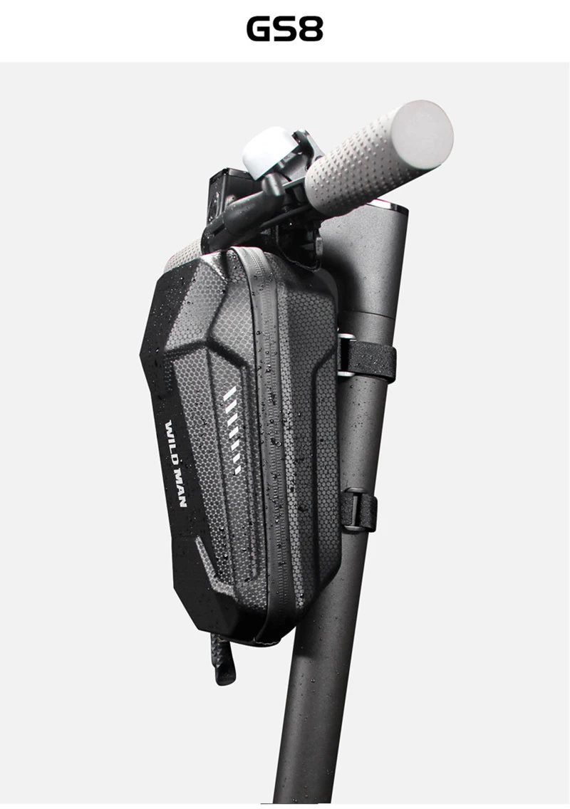 WILD MAN Rainproof Multifunctional Folding Bike Bag Bicycle Handlebar Bag Panniers EVA Hard Shell Front Cycling Bag Accessories (19)