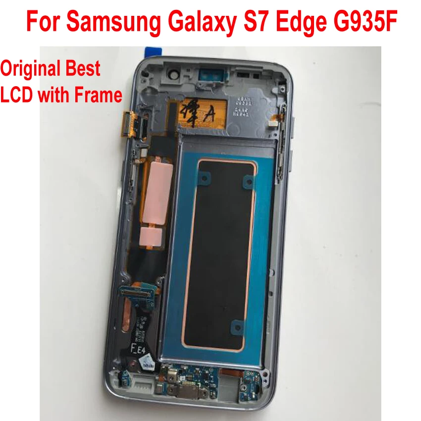 

Original Best Working AMOLED LCD Display Touch Screen Digitizer Assembly Sensor with Frame For Samsung S7 Edge S7Edge G935F