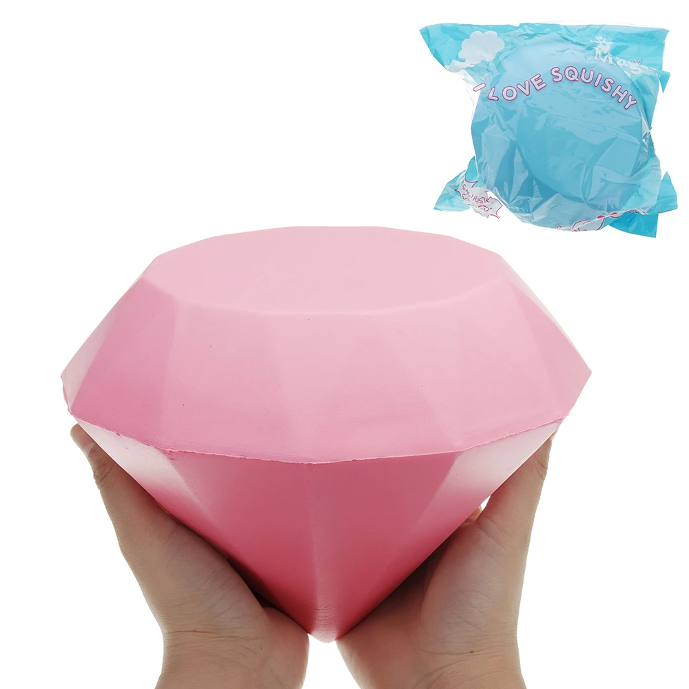 

Kawaii 21CM big Squishies Diamond Jumbo for Squishy Slow Rising Squeeze toy Kids fun Decompress toy gift phone strap charm Giant
