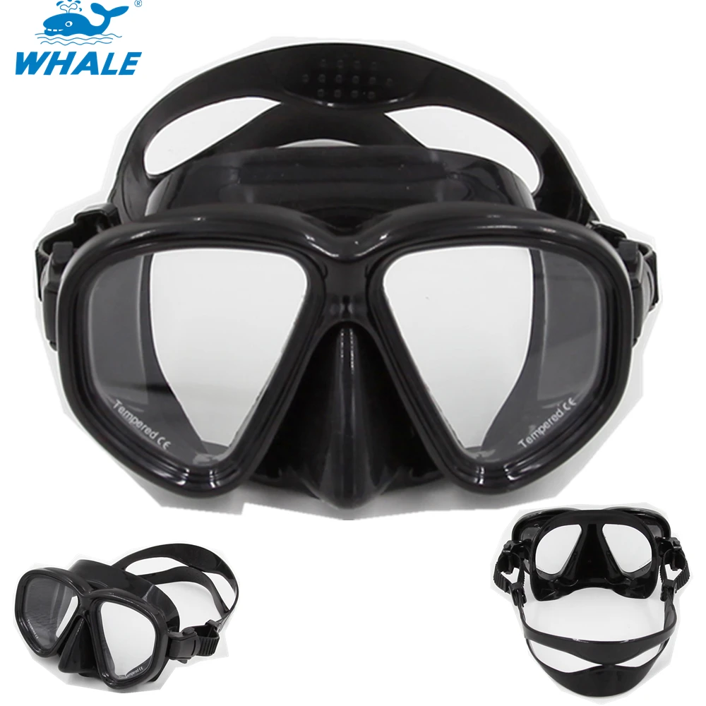 New Brand WHALE On Sale Scuba Diving Mask With Silicone Skirt/Colorful Frame for men and women