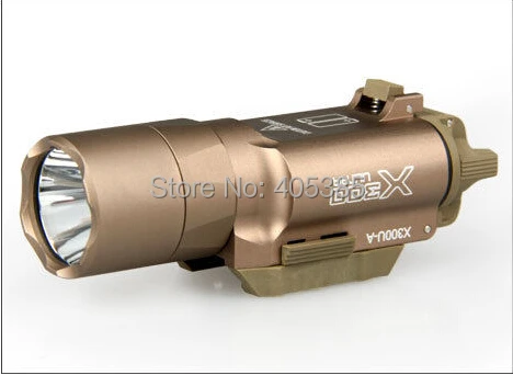 

Free Shipping Tactical X300 Ultra LED Weapon Light Shooting Hunting Flashlight