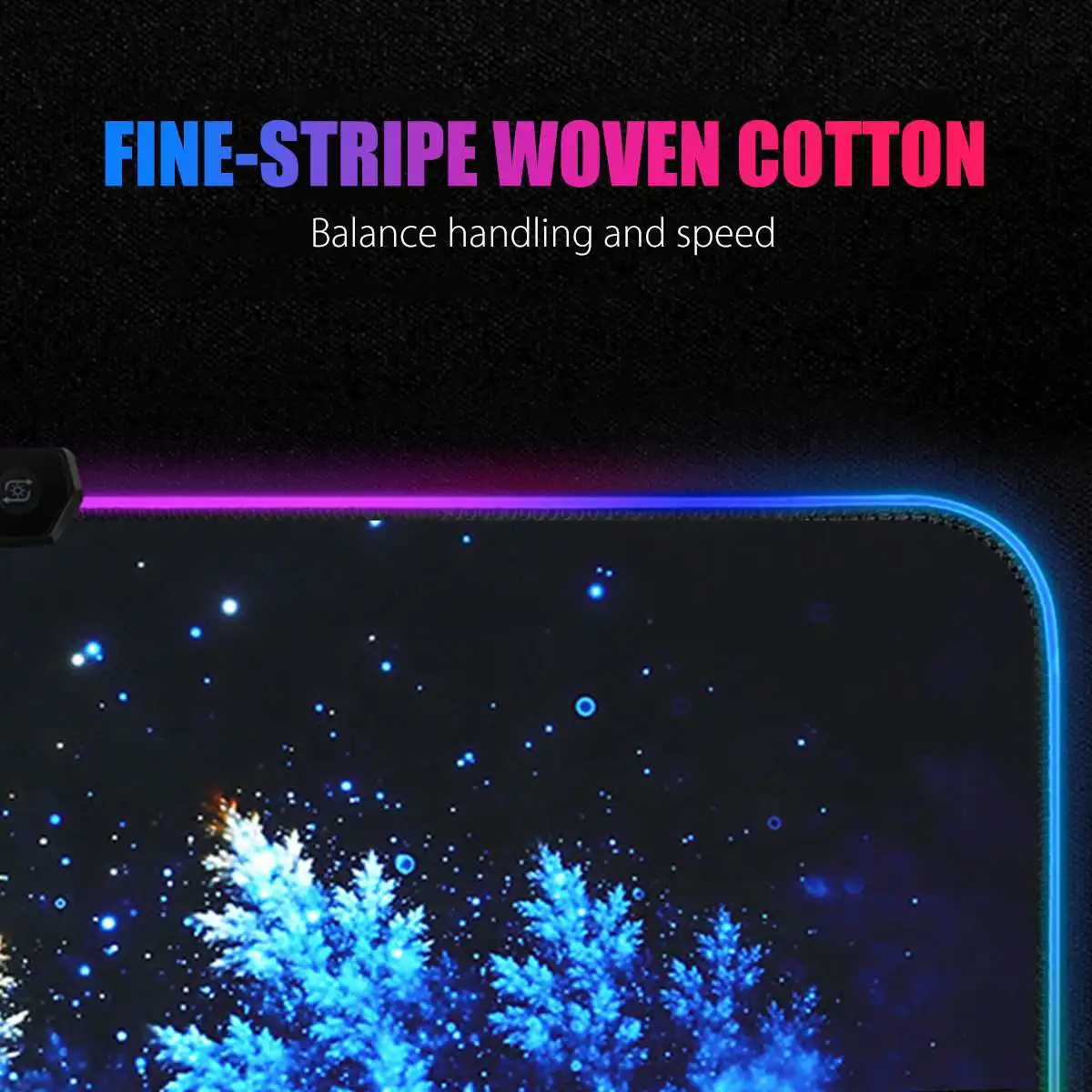  Extended LED Gaming Mouse Pad RGB Large Gamer Mousepad USB Backlit Rainbow Non-Slip Rubber Computer