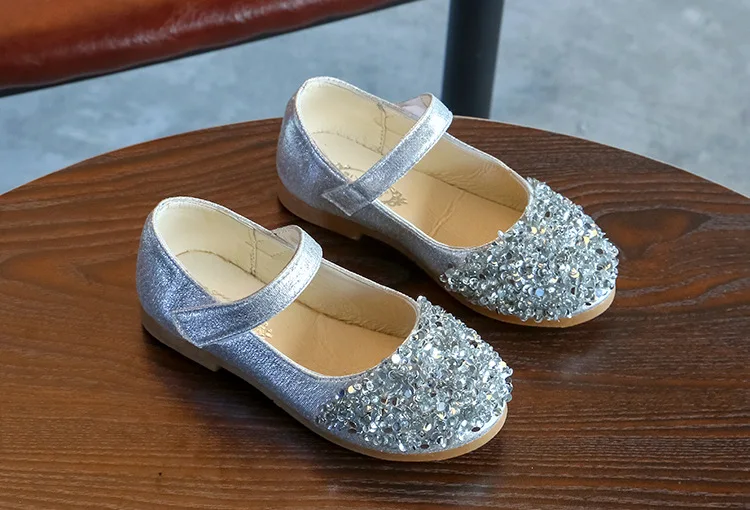Miaomiaoshu детская обувь для детей для девочек блестящие из искусственной кожи обувь с мягкой подошвой для малышей детская обувь, платье для девочки в стиле «Мэри Джейн» туфли