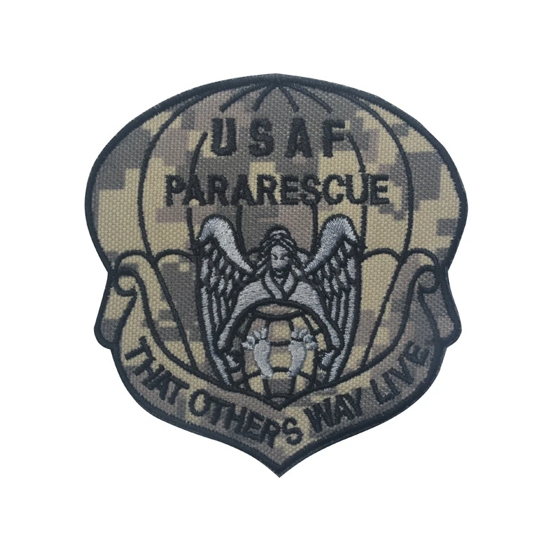 Вышитые нашивки USAF PARARESCUE патч тактические эмблемы значки вышивка для куртки