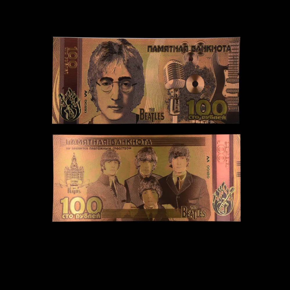 Королевские банкноты цвета России, золотые банкноты, 100 рубля, банкноты в 24 к золоте, поддельные бумажные деньги для подарка - Цвет: style 8