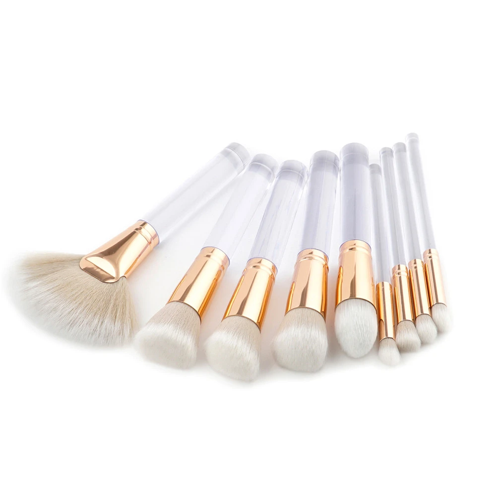 New 9Pcs Pencil Foundation Eye shadow Makeup Brushes Eyeliner Brush