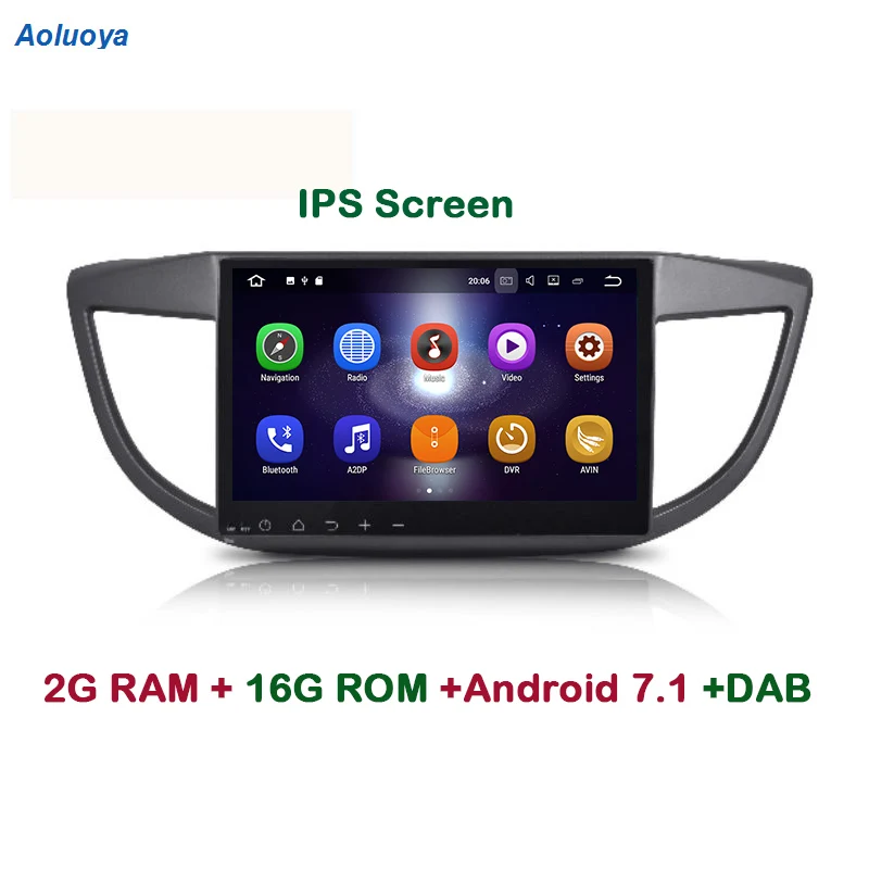 

Aoluoya IPS 2GB RAM Quad Core Android 7.1 CAR Radio GPS Navigation For Honda CRV CR-V 2013-2015 Car DVD player multimedia WIFI