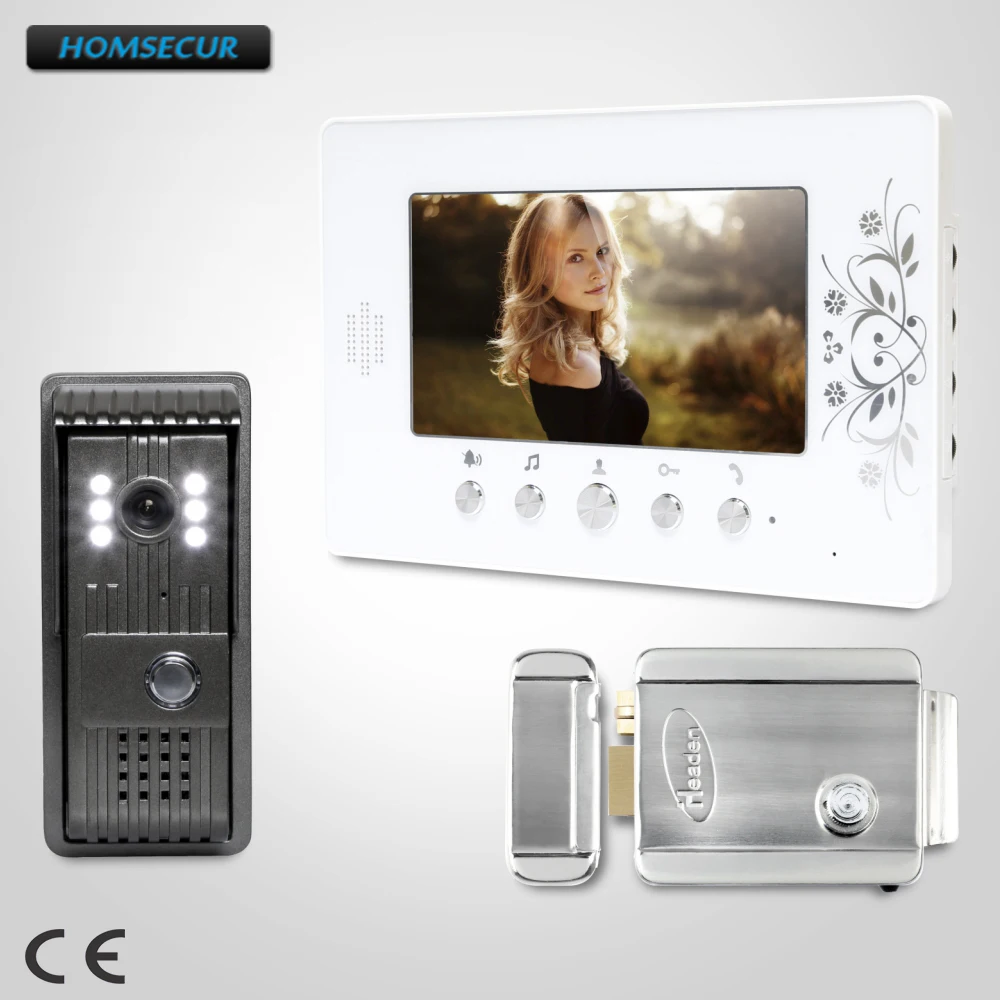 

HOMSECUR 7" Wired Video Door Phone Intercom System with IR Night Vision for Home Security : XC003+XM709