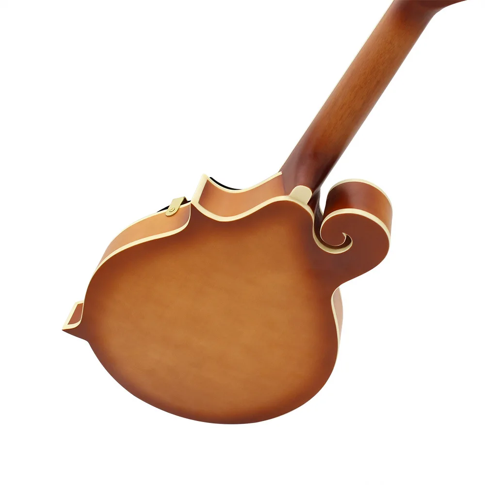 High-end solid mandolin national musical instrument mandolin rounded eight-string mandolin