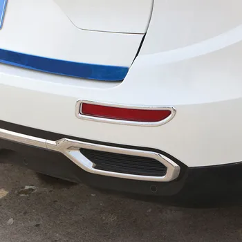 

Zlord 2Pcs/Set Car Chrome Rear Fog Lights Cover Fog Lamp Trim Stickers for Renault Koleos Samsung QM6 2017 2018 Accessories