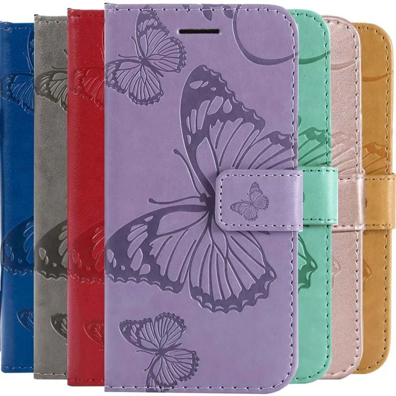 

Plain Case For LG Stylo 5 4 K40 G7 G8 G8S ThinQ X Power 3 2 Q8 Q6 V40 V30 V20 PU Leather Silicone Holdeer 3D Butterfly Capa D06F
