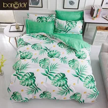 Bonenjoy Bedding Set Queen Size Green Leaf Bed Linen Sets Double Bed Cover Bed Sheet Pillowcase Bedclothes Single Bed Set Bonenjoy Bedding Set Queen Size Green Leaf Bed Linen Sets Double Bed Cover Bed Sheet Pillowcase Bedclothes Single Bed Set