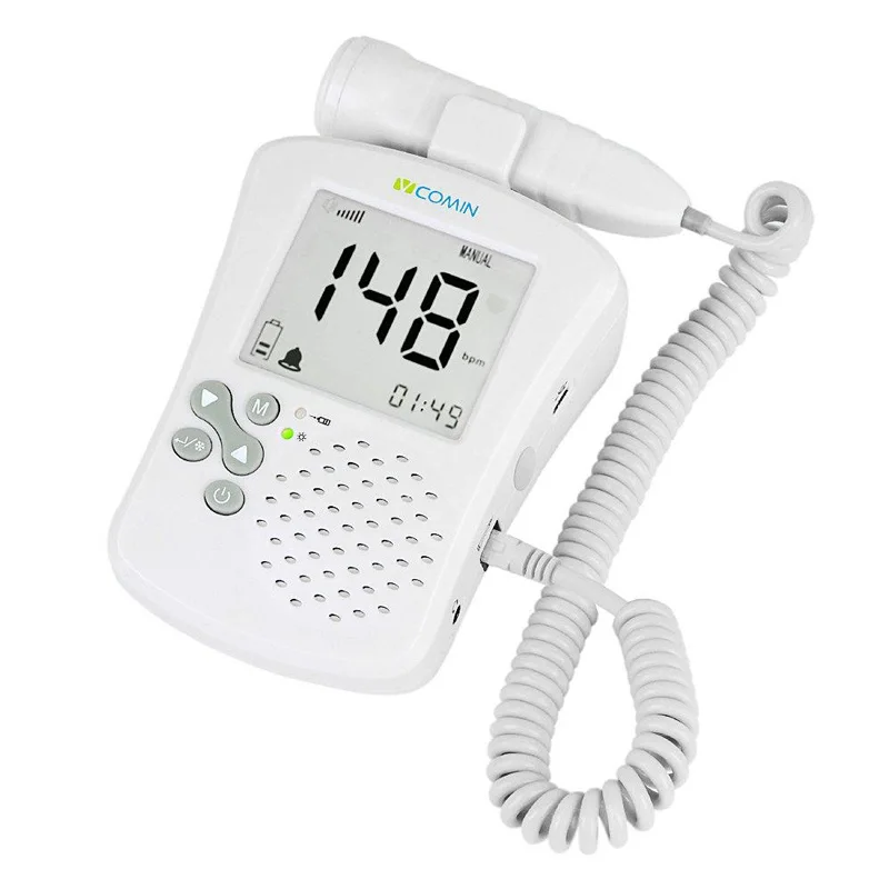 Professional Prenatal Doppler Fetal Detector Home Use Baby Heart Rate Monitor FHR Back Light Ultrasonic Fetal Doppler Monitor