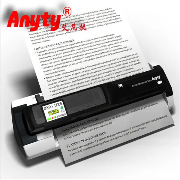 Anyty Portable Scanner Hsfa920s Manually Automatic Document Feeder