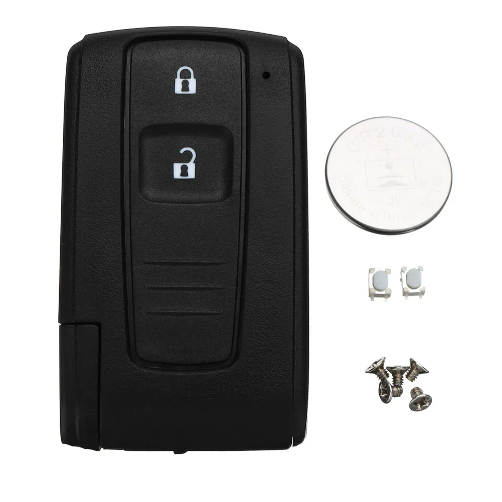 

2 Button Remote Key Shell Fob Case Switch Battery for Toyota Corolla Verso Prius NR-shipping