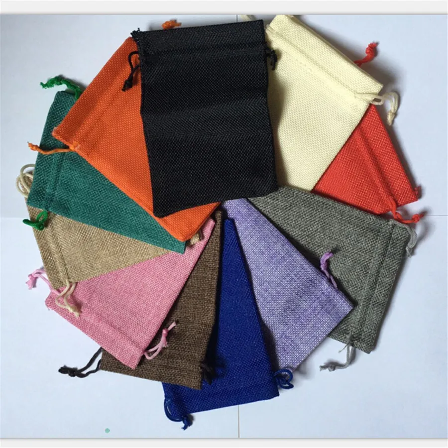 Mix 100pcs Small Gift Drawstring Bag Jewelry Wedding Gift Jewelry