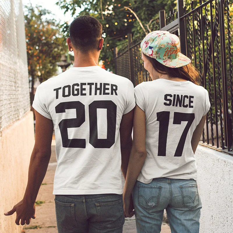 

EnjoytheSpirit Couple Shirts Together Since Matching Set Tees for Couples Tshirts Clothing Gift Valentine's Gift Summer Fashion