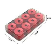 Ящик для снастей, красный ящик для рыболовных снастей, коробки для рыболовных снастей, 16 шт., пенопластовый валик для намотки, коробки для рыболовных лесок, вал, катушки для ниток