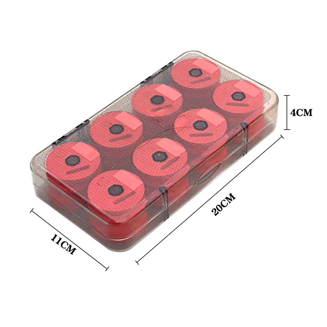 

Tackle Box Red Utility Line Box Fishing Tackle Boxes 16PCS Foam Winding Board Fishing Line Boxes Shaft Bobbin Spools