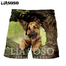 Модные панк повседневные аниме для мужчин и женщин дети забавная овчарка Собака сексуальный мужской верх рубашка спортивные Харадзюку пляжные тренировочные брюки шорты E684