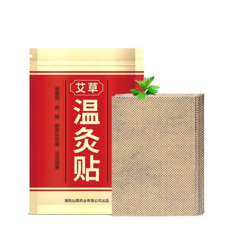 

20Pcs/Bag Natural Moxa Moxibustion Heat Pain Relief Patches Plaster Adhesive Stickers Neck Shoulder Waist Leg Body Health Care
