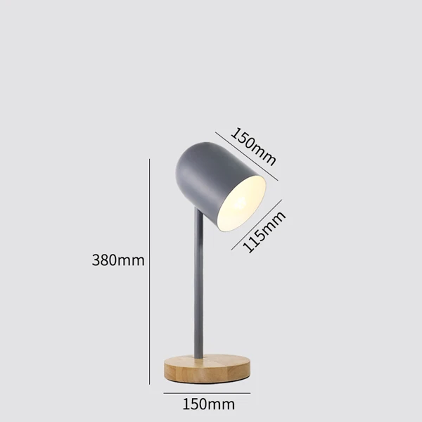 Простой Современный японский ligneous фонари спальня головы кровать украшает led ткань книги по искусству настольная лампа - Цвет корпуса: Серый