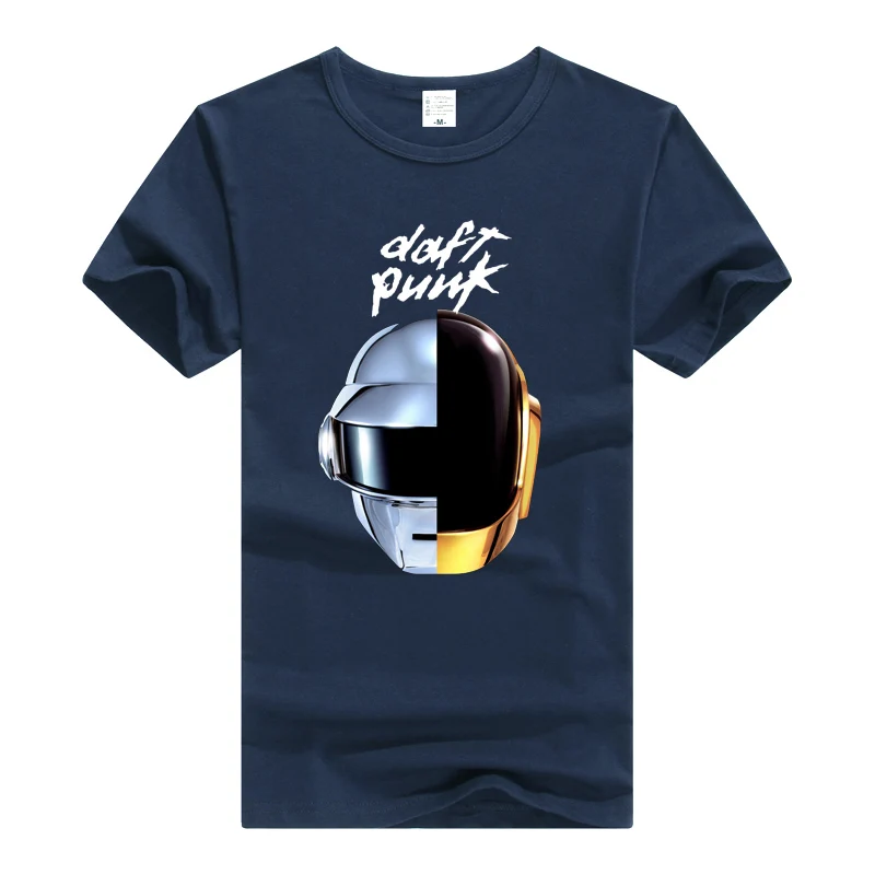 Daft Punk футболка Для мужчин женщин Одежда унисекс Топ Плюс Размеры хлопковая