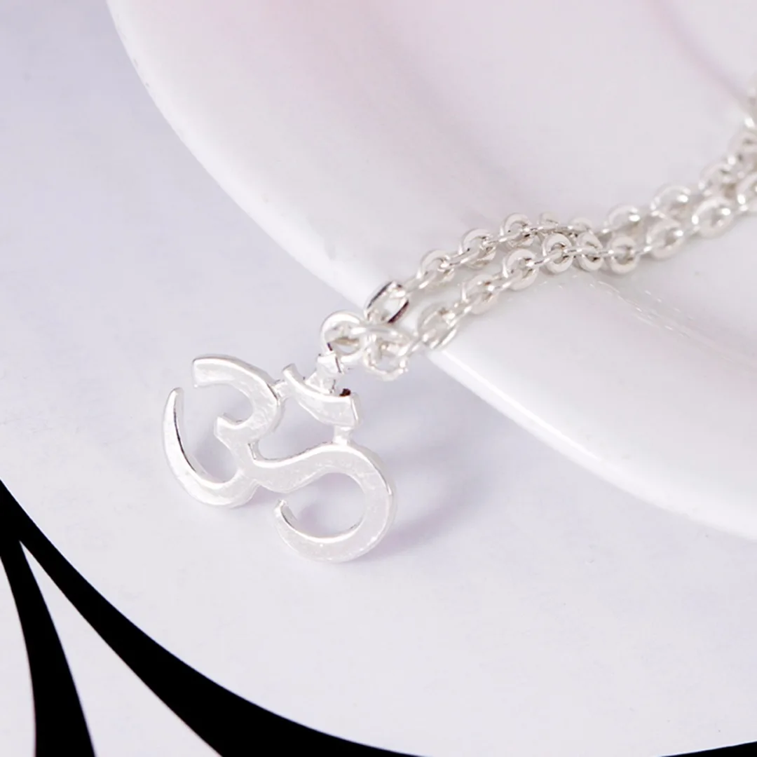 Charms Womens Silver Letter Yoga Anklet Elegant Simple Fashion Ankle Bracelet Popular Romantic Barefoot Shellhard Beach Jewelry
