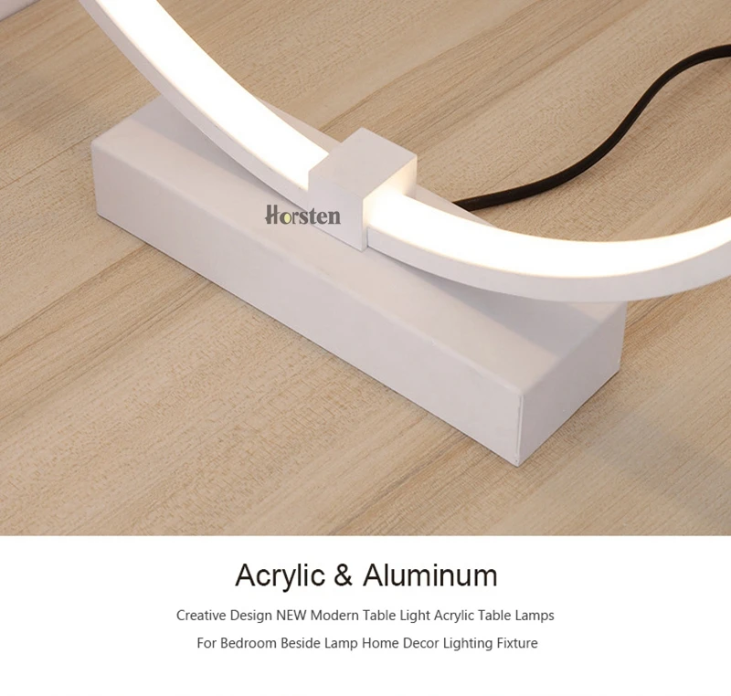 Modern Dia40cm 36W LED Table Lamp For Bedroom Living Room Desk Table Lamps Minimalist Bedroom Bedside Lamp AC 220V (15)