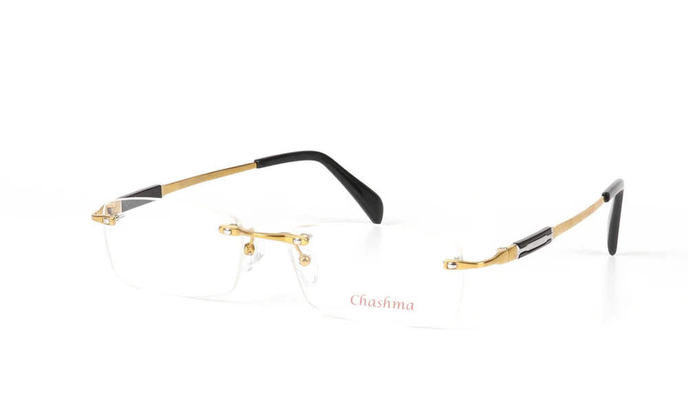 Чашма бренд очки качество очки мужской чистого титана оправ свет без оправы оптические оправы для мужчин