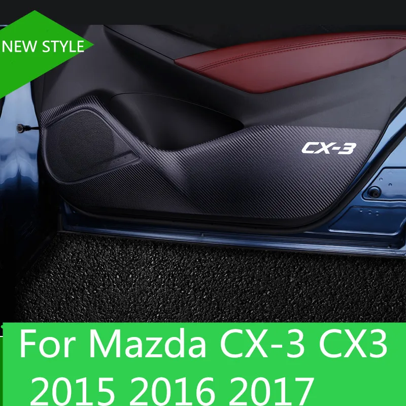 

For Mazda CX-3 CX3 2015 2016 2017 Car-Styling Protector Side Edge Protection Pad Protected Anti-kick Door Mats Cover case