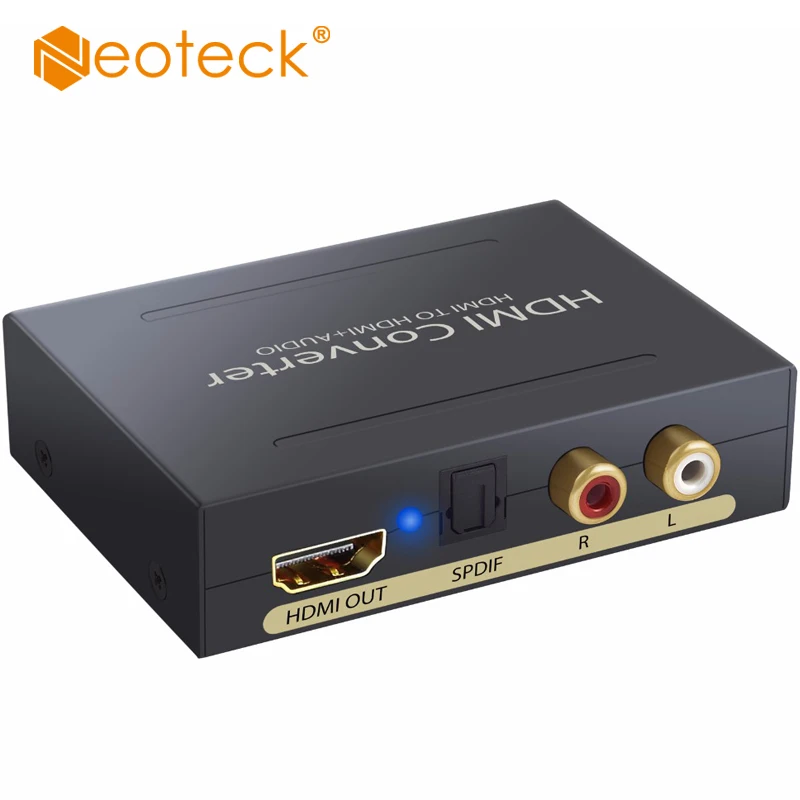 

Neoteck HDMI to HDMI With Optical SPDIF RCA Analog L/R Audio Output 1080P HDMI Converter PASS/2.0CH/ 5.1CH Adapter Extractor