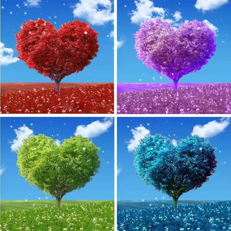 Four season tree Full Square Diamond 5D DIY Painting Embroidery Cross Stitch Rhinestone Mosaic Decor DW562 | Дом и сад
