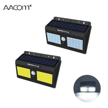 20 40 светодиодов солнечные лампы с датчиком движения PIR 1200 мАч батарея наружное уличное гаражное настенное освещение безопасности