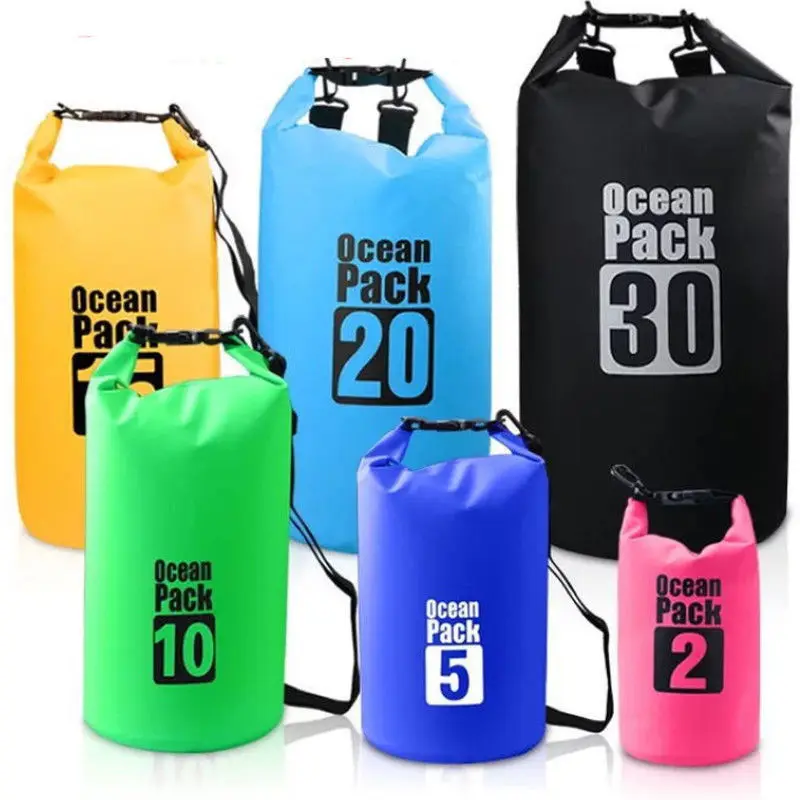 10L 15L Outdoor Portable Rafting Dry Bag Sack Swimming Bags Waterproof