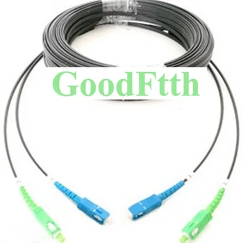 Self-supporting Drop Cable Patch Cord SC/APC+SC/UPC-SC/APC+SC/UPC SM G657a 5.2X2mm 2 cores 20-50m sommer cable sc goblin white