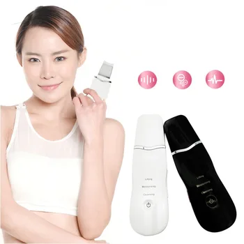 

Rechargeable Ultrasonic Deep Cleaning Ion Skin Scrubber Facial Skin Cleaner Peeling Massager Facial Cleaner Scrubber 2018 NEW