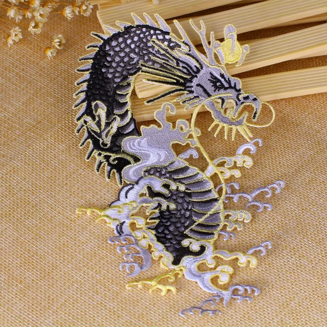 The Chinese Dragon Embroidery Patch Cloth Garment Accessories