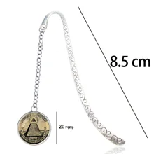 Illuminati Meme Symbol Закладка annuit coeptis подвеска с логотипом ILLUMINATI подтвержденный Nov Ordo Seclorum Satanism notebook Mark