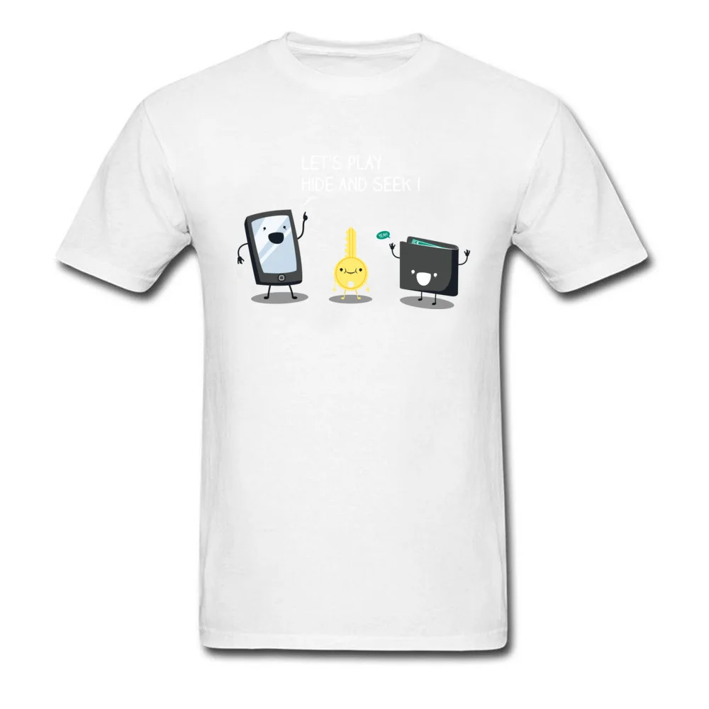 Europe Lets play a game Men T-shirts Cute April FOOL DAY Short Sleeve Crew Neck Cotton Fabric T Shirt Normal Tee Shirt Lets play a game white