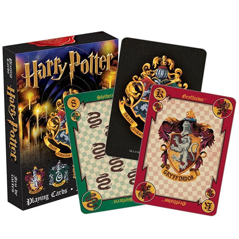 Harri Potter Playing Game Cards Hogwarts House Collection Badges Symbols Castle Crests 2 Patterns English Sets Fun Kid Toy Gift Harri Potter Playing Game Cards Hogwarts House Collection Badges Symbols Castle Crests 2 Patterns English Sets Fun Kid Toy Gift