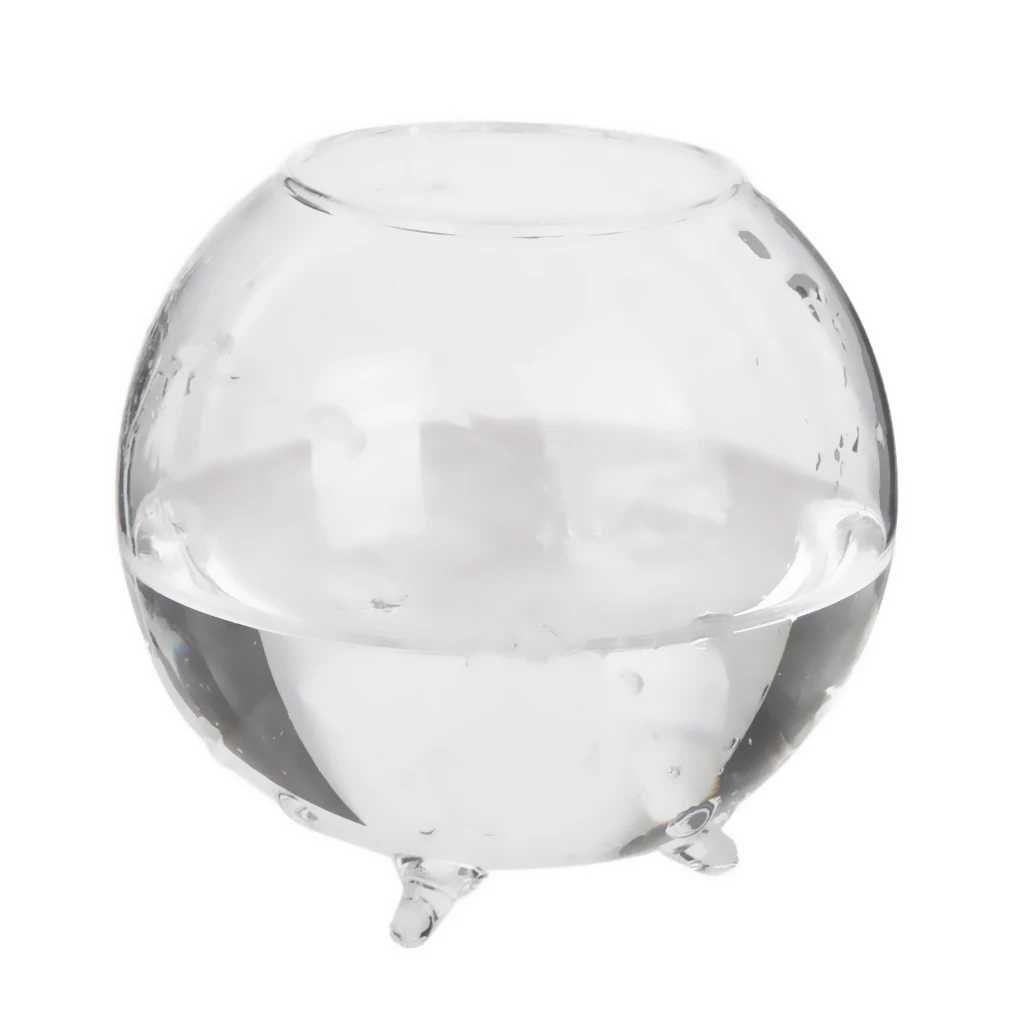 6pcs Home Decorative Ball Shape Clear Glass Display Vases Fish Bowl Air Plants Hydroponic Pot Terrarium DIY Micro Landscape Tool